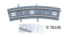 TILLIG 87297 - Bogenstück R 204/25° mit Einspeisung (TT, H0m)